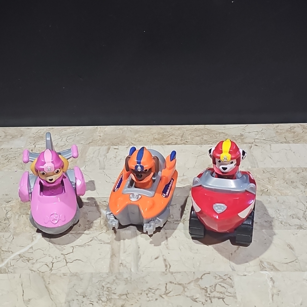 Lot Spin Master Paw Patrol Racers Vehicles Dog Rescue Skye Marshall Zuma Toy Car